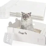 Disposable Foldable Litter Boxes with Disposable Scoop