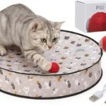 Moving Ball Cat Play Mat, Interactive Toys for Cats with Rolling Motion for Exercise